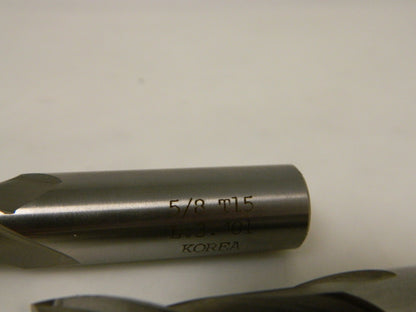 Precision End Mill 5/8" x 1-3/8" x 3-3/8" 42° HSS T-15 2FL Qty 2