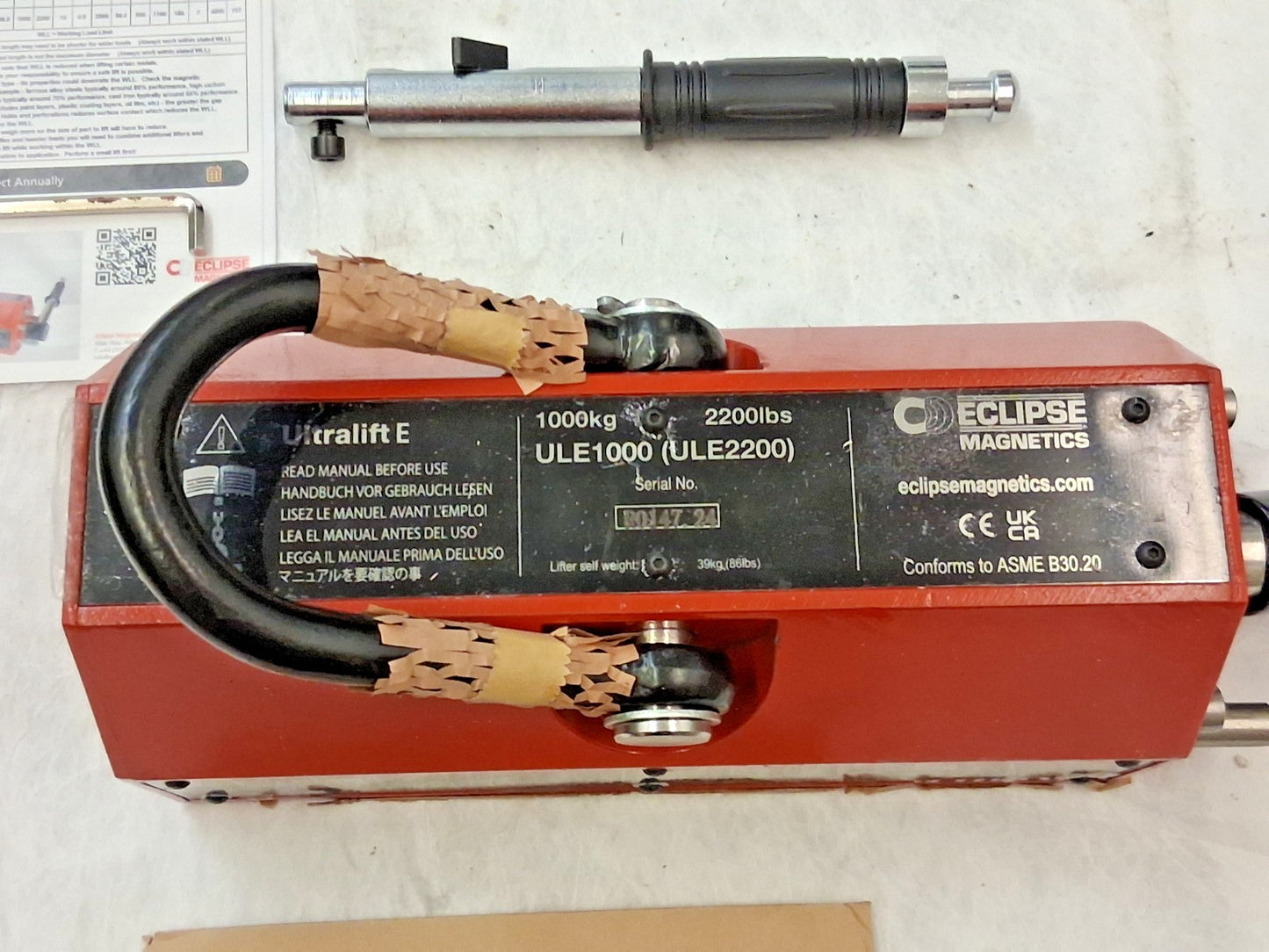 Eclipse Lift Magnet 2200 LB Capacity ULE2200