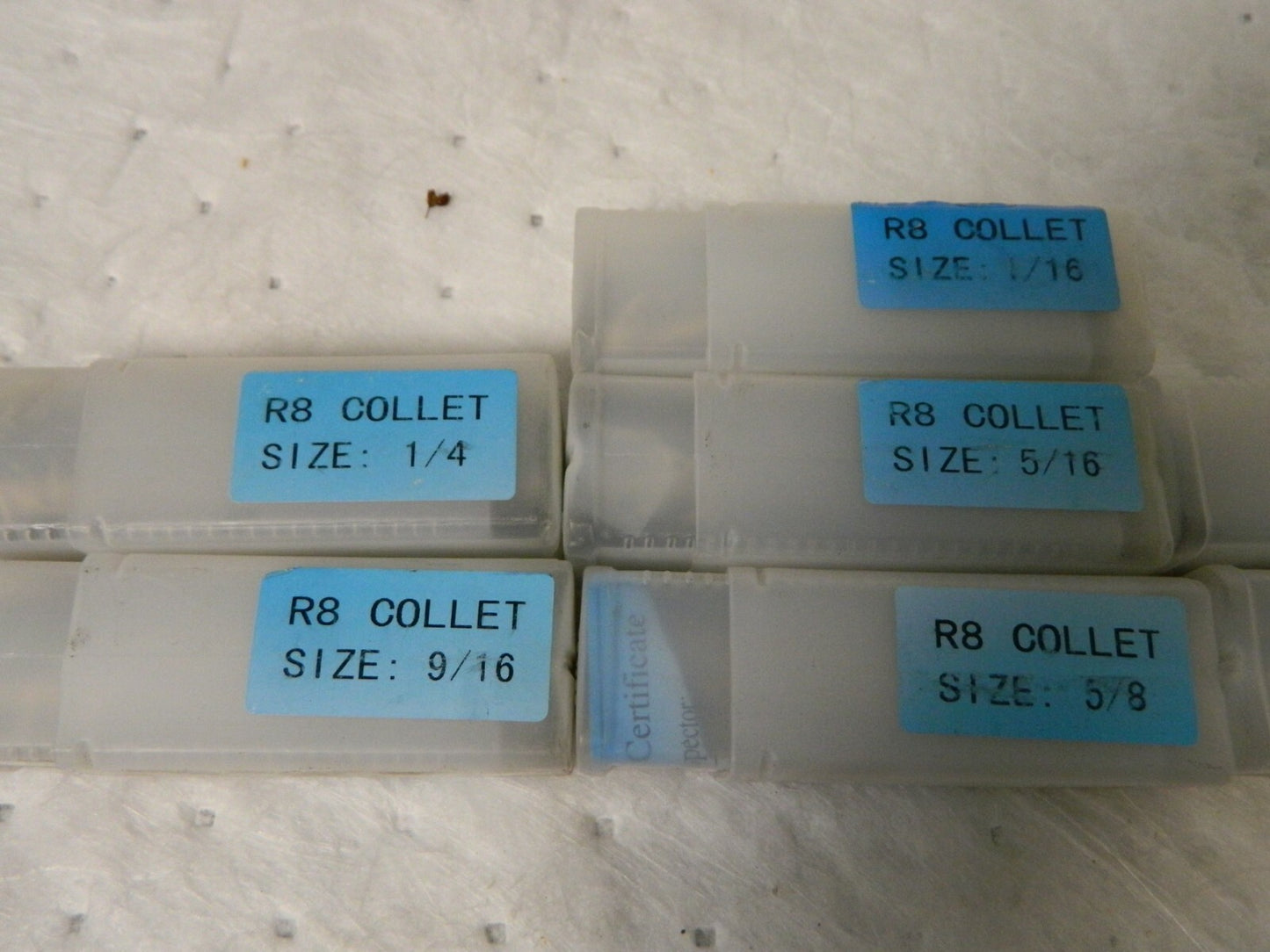 Interstate R8 Collet Set 1/16 to 7/8" Increments of 1/16" Incomplete 63327704