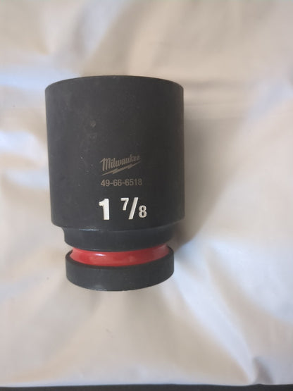 Milwaukee Tool Impact Socket: 1" Drive, 1-7/8" Socket, Hex Drive 49-66