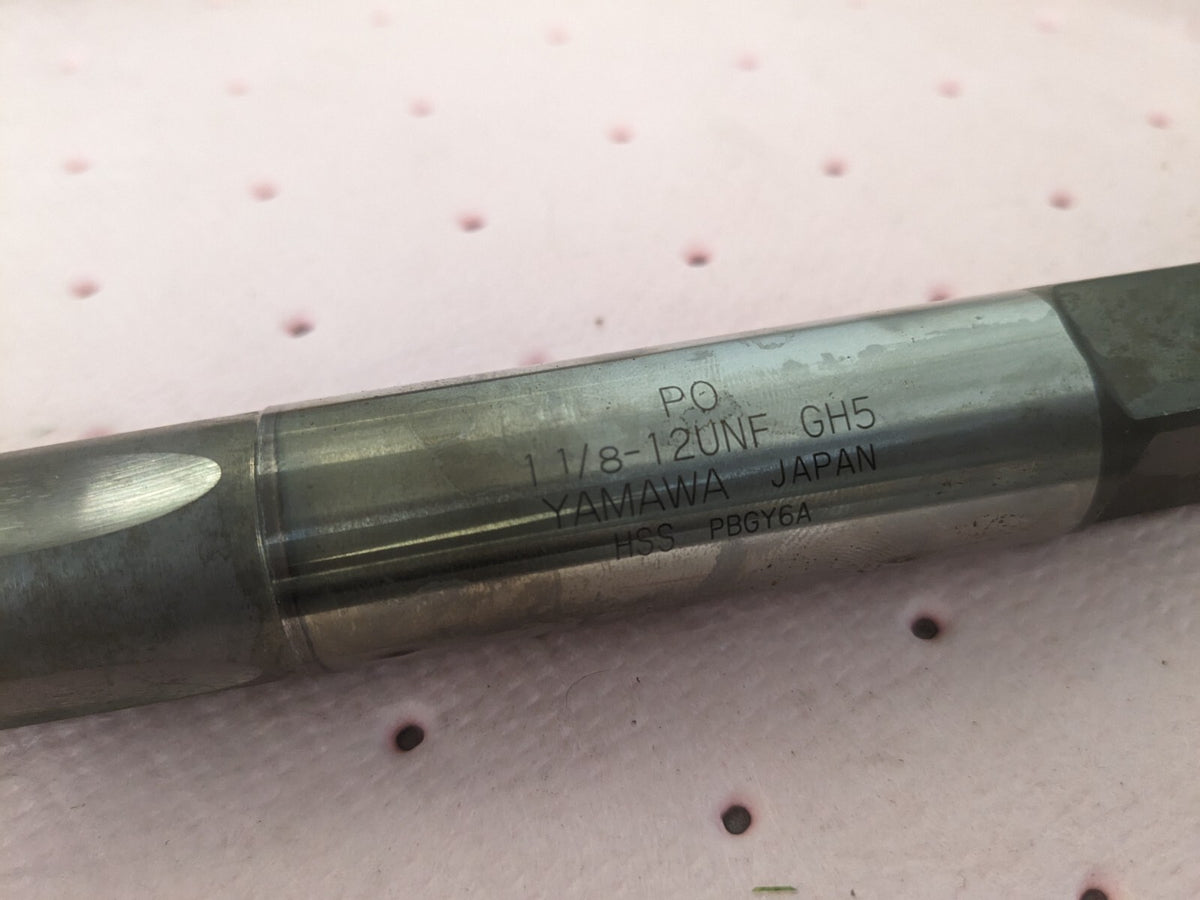 YAMAWA Spiral Point Tap: 1-1/2-12 UNF 4 Fl hss PSU18S5NEB-TICN