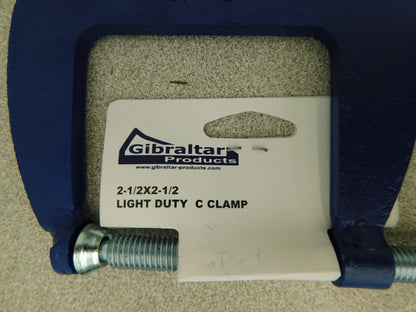 Gibraltar Light-Duty 2-1/2" x 2-1/2" Cast Iron Standard C-Clamp 4 Pack CCM00496