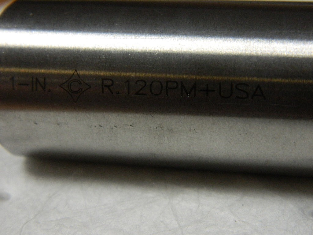 CLEVELAND 1 Diam 3 Flute Powdered Metal 0.12 Corner Radius End Mill