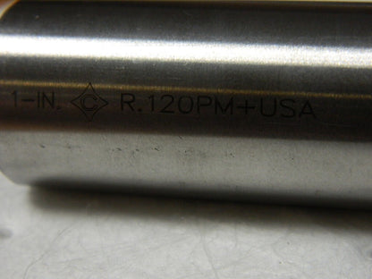 CLEVELAND 1 Diam 3 Flute Powdered Metal 0.12 Corner Radius End Mill