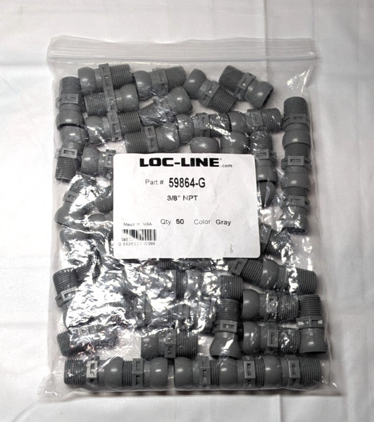 LOC-LINE 3/8" Hose ID Male to Female Coolant Hose Connector 59864-G **50 piece**