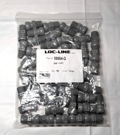 LOC-LINE 3/8" Hose ID Male to Female Coolant Hose Connector 59864-G **50 piece**