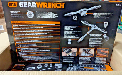 Gearwrench 114 Piece SAE/Metric Ratcheting Tap & Die Set 82812