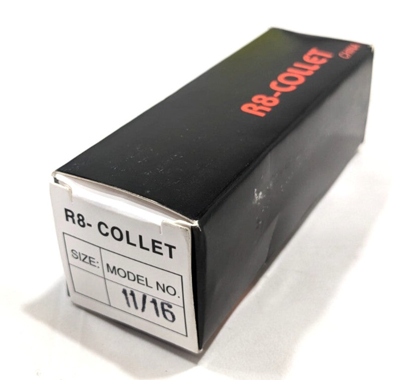 R8 Round Collet  11/16" Bore  7/16-20 Drawbar Thread  Steel  231-4744