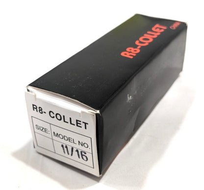 R8 Round Collet  11/16" Bore  7/16-20 Drawbar Thread  Steel  231-4744