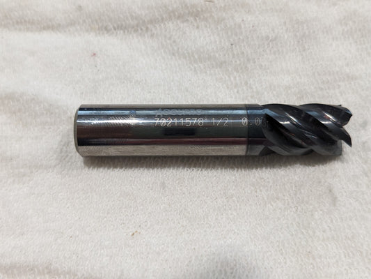 ACCUPRO Corner Radius End Mill: 1/2" Dia, 5/8" LOC 12178672