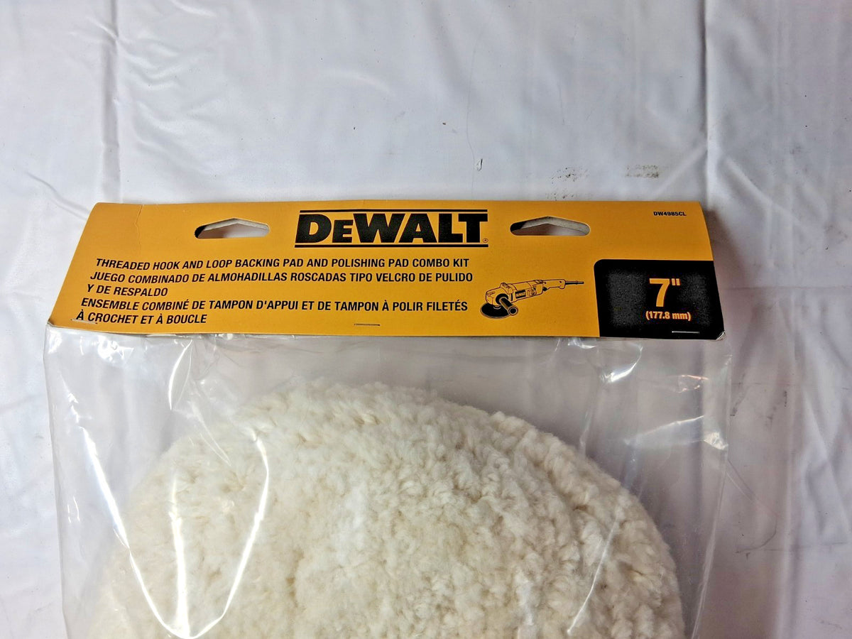 DeWALT 7" Dia Cotton Blend Buffing & Backing Pad DW4985CL