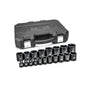 GEARWRENCH 19 Piece 1/2" Drive 6 PT Standard Impact SAE Socket Set 84932N