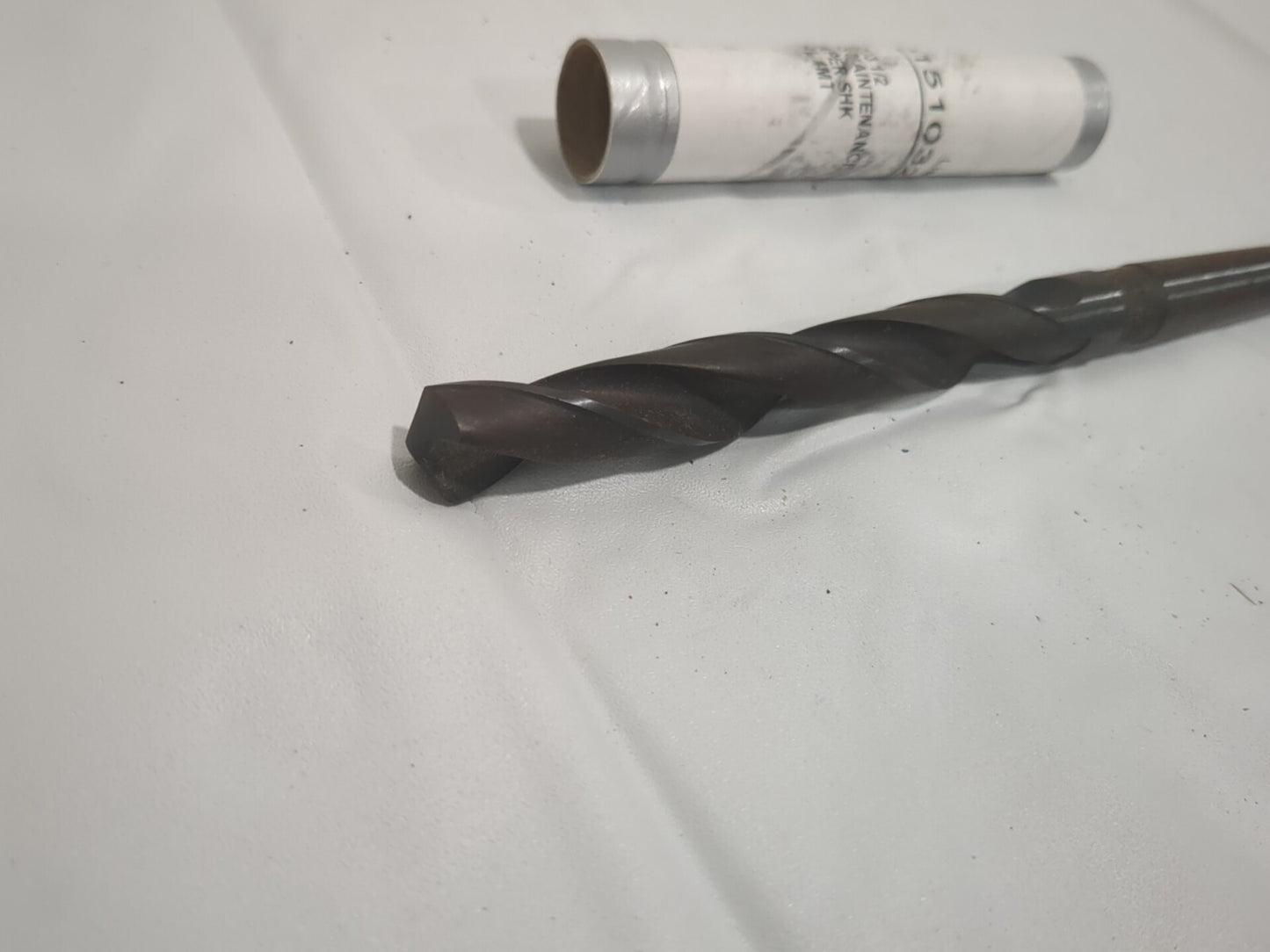 Taper Shank Drill Bit: 1/2" Dia, 1MT, 118 ° Pt HSS 01510320