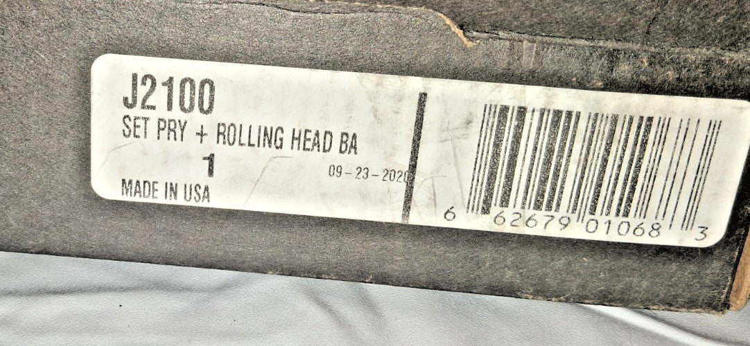 Proto Prybar Set Rolling Head Prybar Chisel Straight High-Carbon Steel J2100