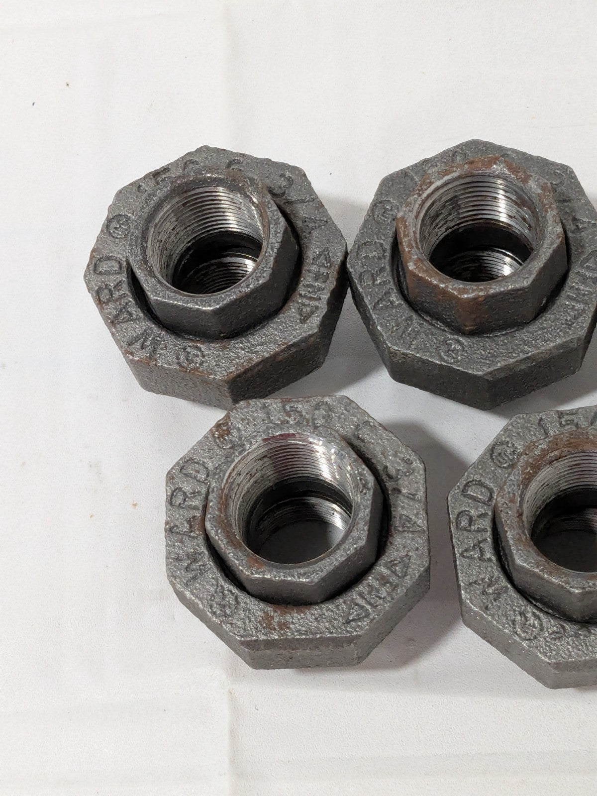 Ward Black Union: 3/4", Threaded Malleable Iron, Class 150, 5 PACK 13392