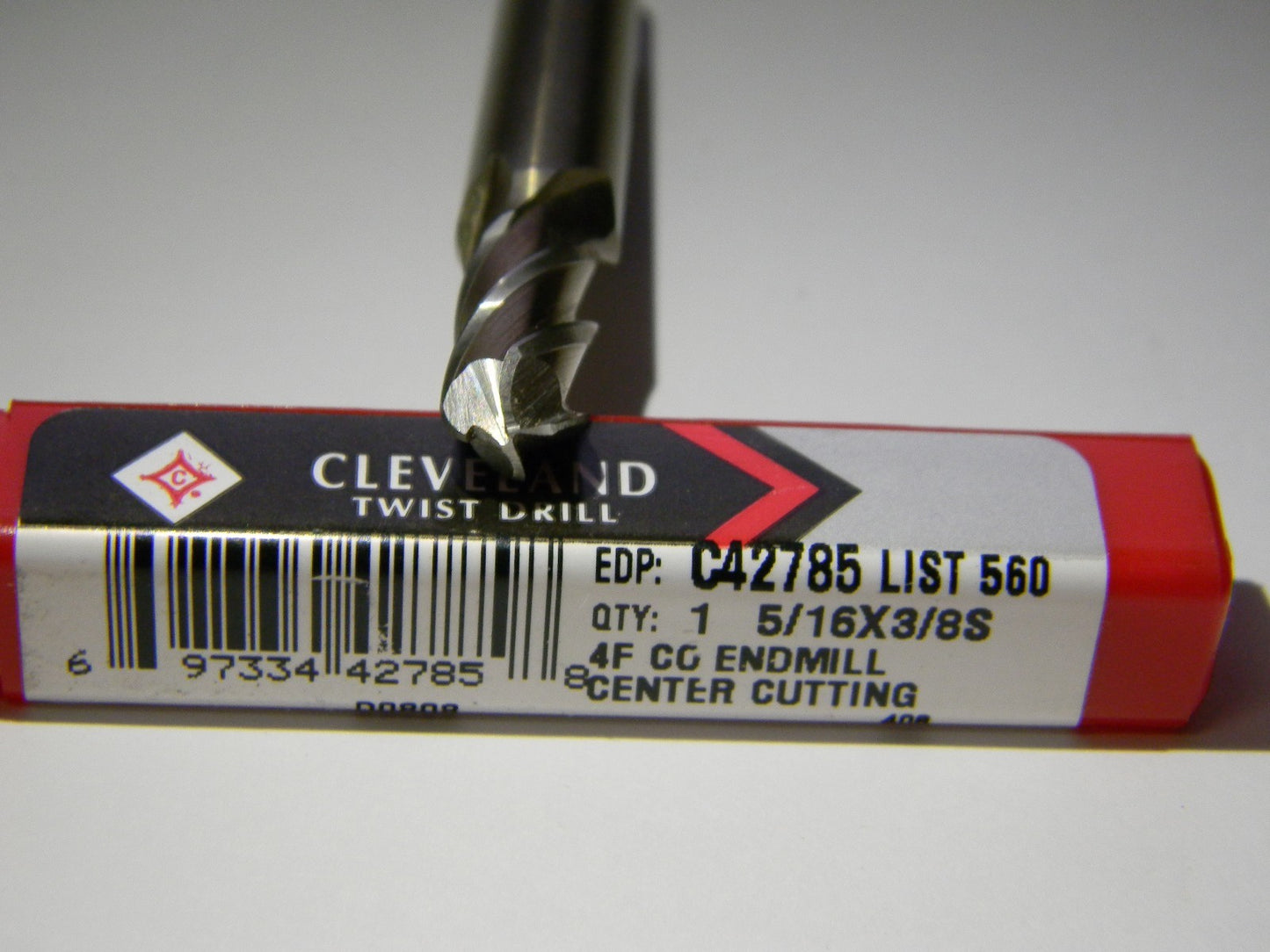 Cleveland Drill  5/16" x 3/8" 4FL Cobalt Single Ball nose End Mill QTY 2 C42785