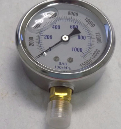 WorkSmart 2-1/2" Face Liquid Gauge #WS-MH-HPC1-039