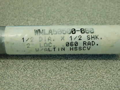 Weldon Spiral Flute Twist Drill 5FL 1/2" Dia 1/2" Shank 2" LOC WM