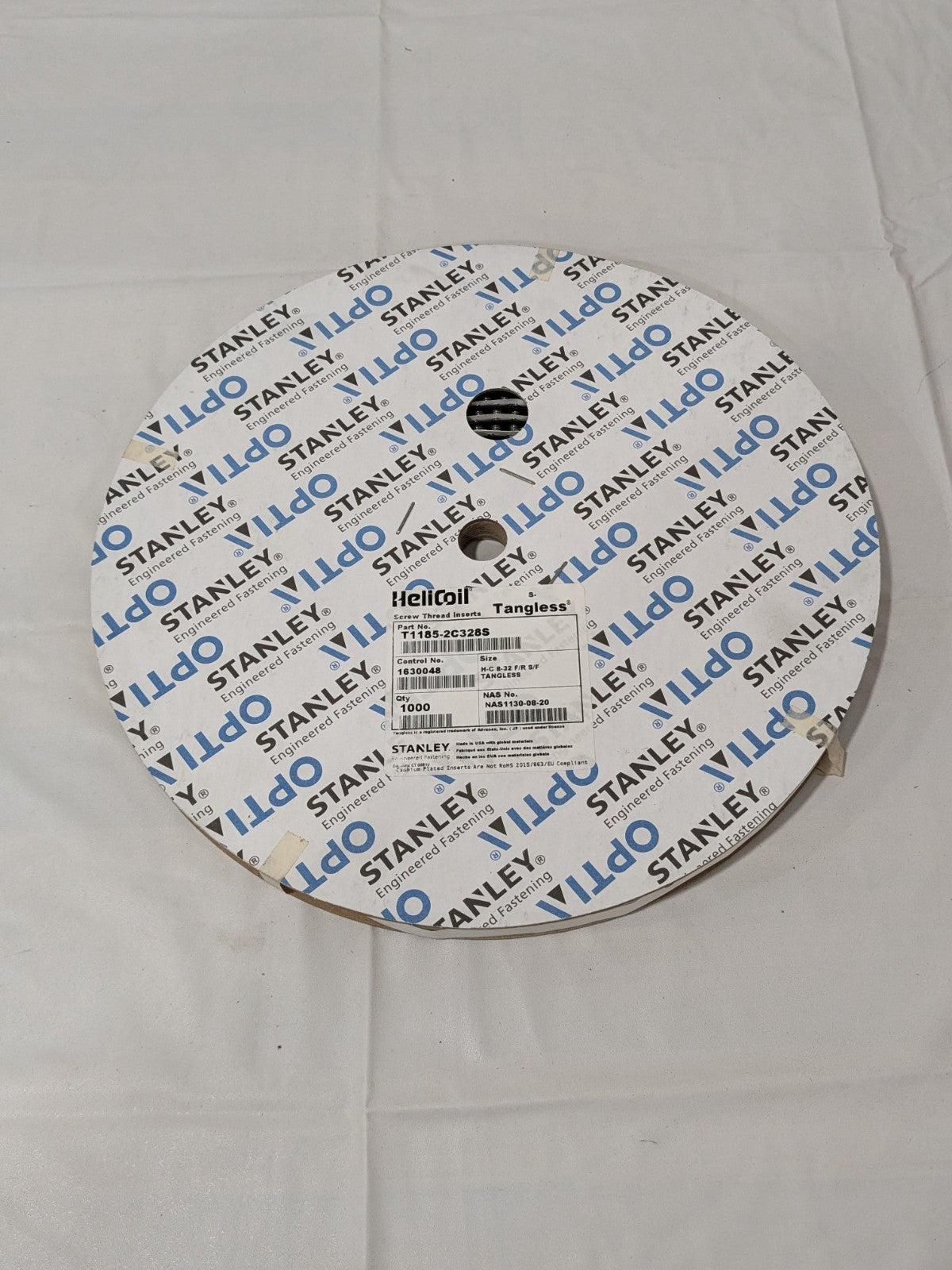 Heli-Coil Free-Running Insert: #8-32, 0.3280" OAL Roll of 1000 T1185-2C328S