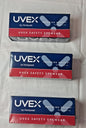 UVEX Livewire Safety Glasses Amber Sealed Anti-Fog Black Frame QTY3 S2602HS