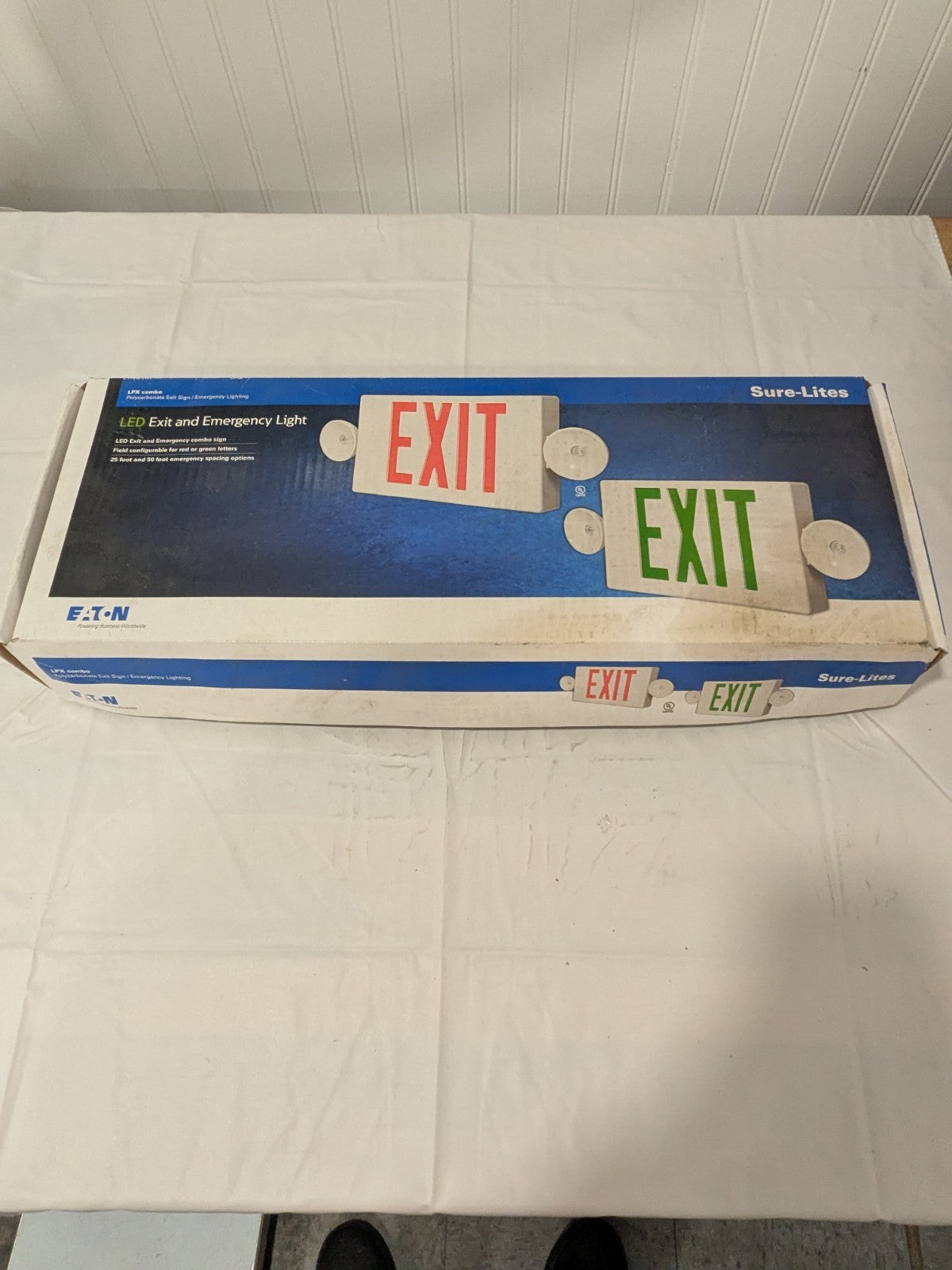 Eaton Illuminated Exit Sign 1 and 2 Face, 0.98, 1.03 Watt LPX7