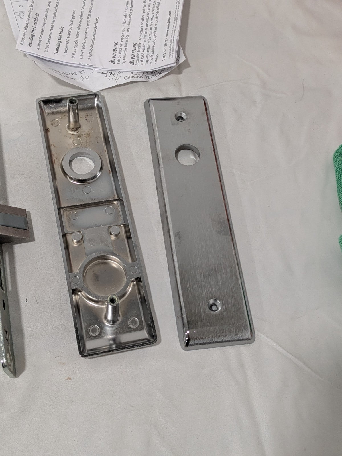 Assa Abloy Accentra for 1 3/4 to 2 1/8" Doors, Satin Chrome 085330