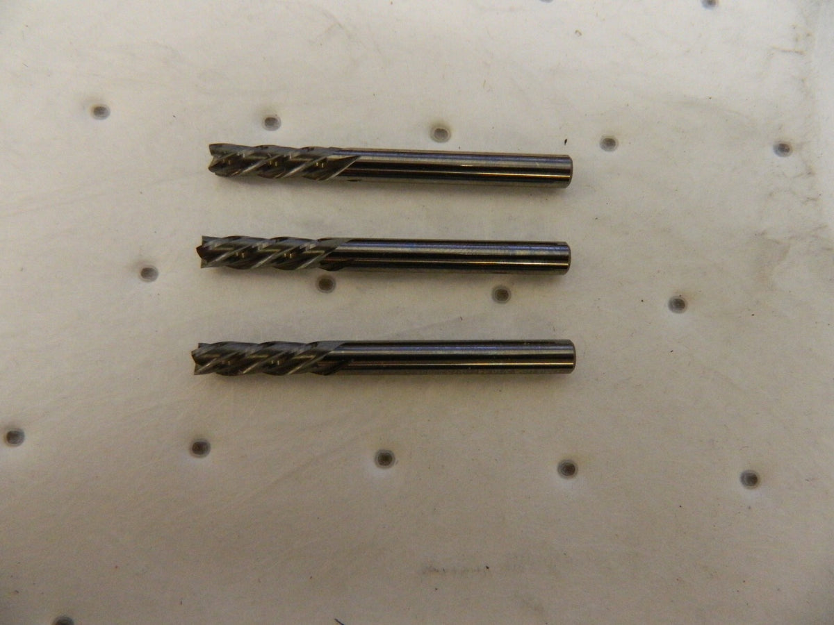 OSG Square End Mill: 3/16" 4 Fl 30 ° Helix qty 3 447-1875