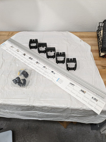 TOOLFLEX ONE 37" Mop &amp; Broom Organizer with 5 One-Size-Fits-All Holders