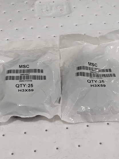 O-Ring: 65 mm OD, 59 mm ID, 3 mm Thick, Buna-N Qty 50 ZMSCH3X59