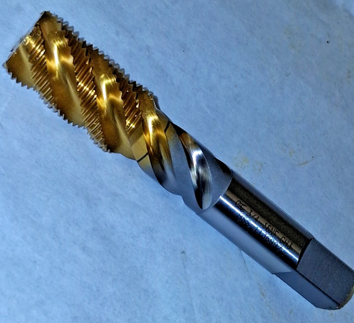 OSG Spiral Flute Tap 3/4-16 UNF 4 FL Bottoming Chamfer 3B COF HSS 1434105