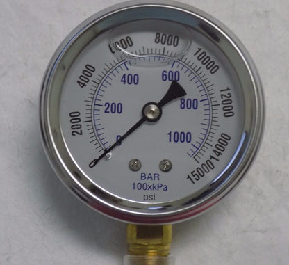 WorkSmart 2-1/2" Face Liquid Gauge #WS-MH-HPC1-039