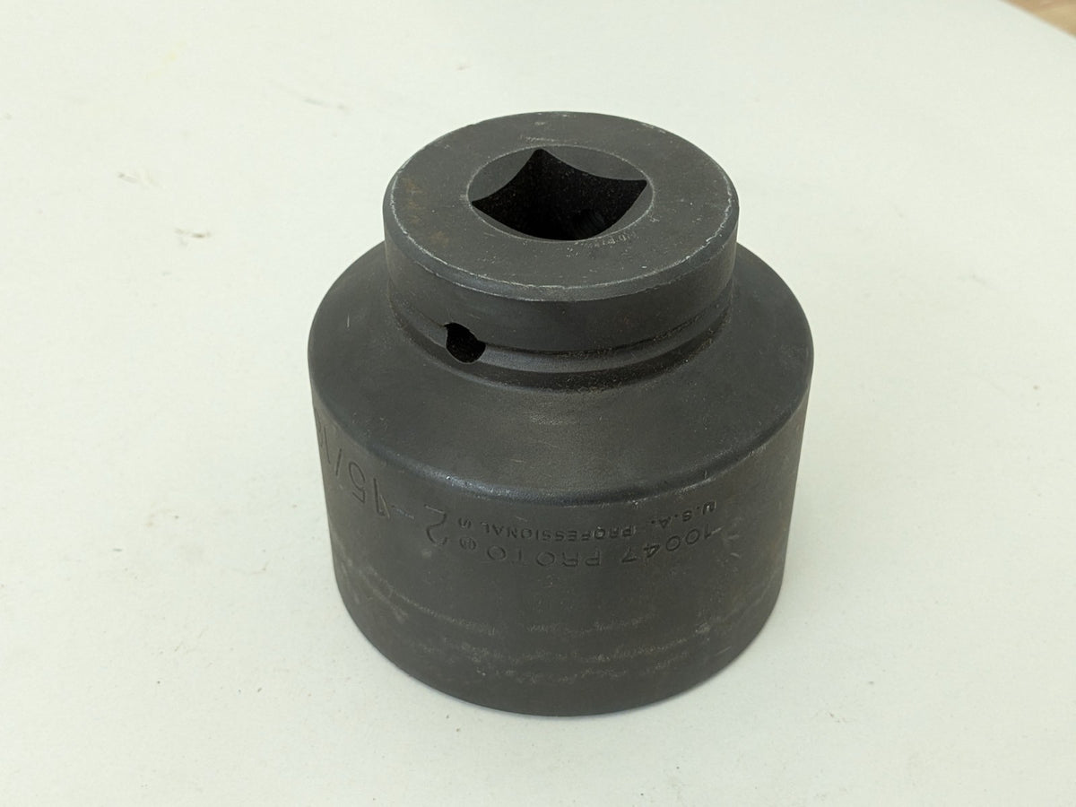 Proto 11 Piece Impact Socket Set 1" Drive 6 Point 2-1/16" to 2-15/16" Size Range