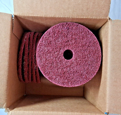 Norton Aluminum Oxide Hook & Loop Disc 5" Dia, 7/8" Hole Non-Woven 66623334963
