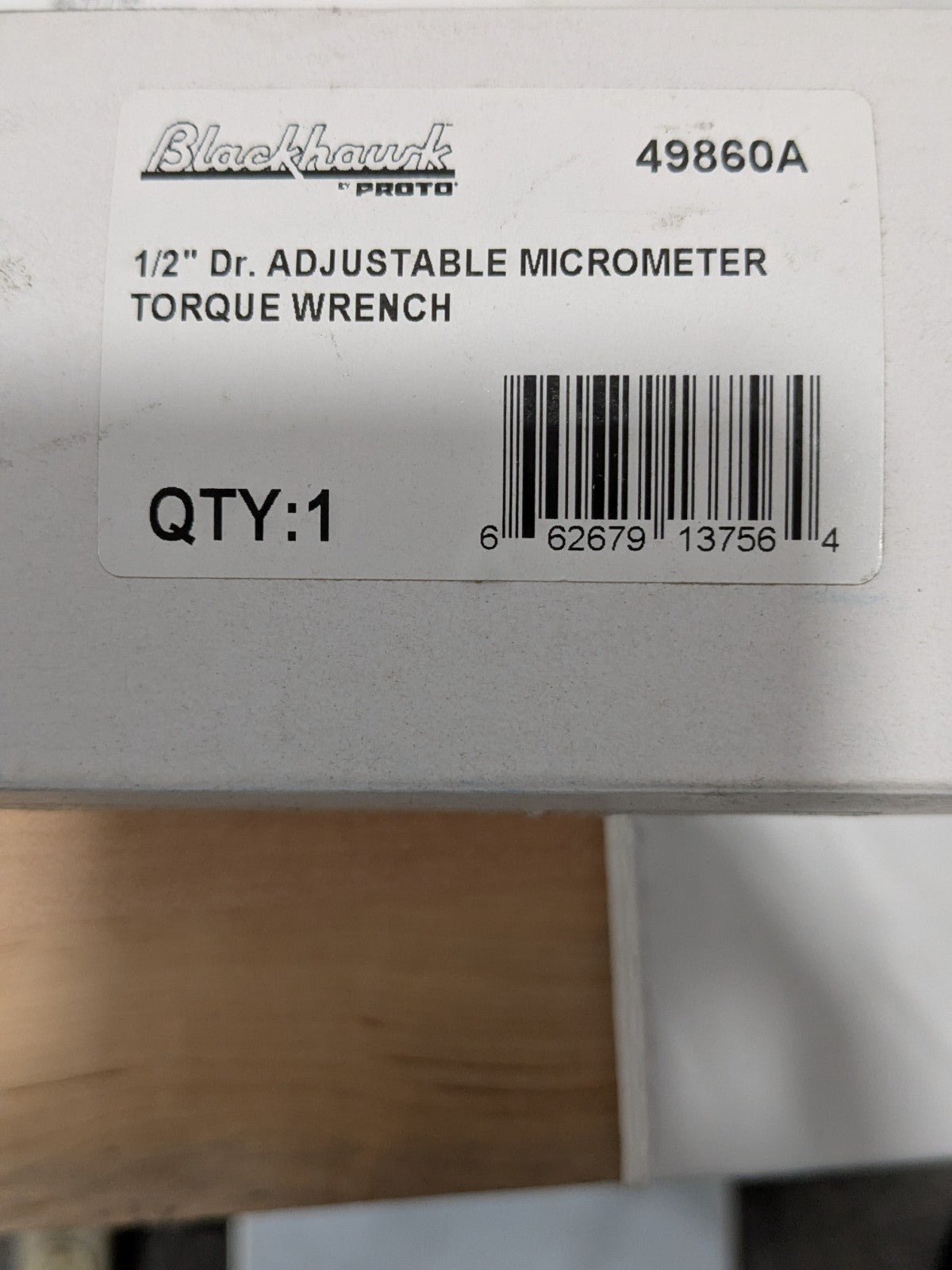 Blackhawk 1/2" Drive Torque Wrench 25-250 ft lbs 49860A