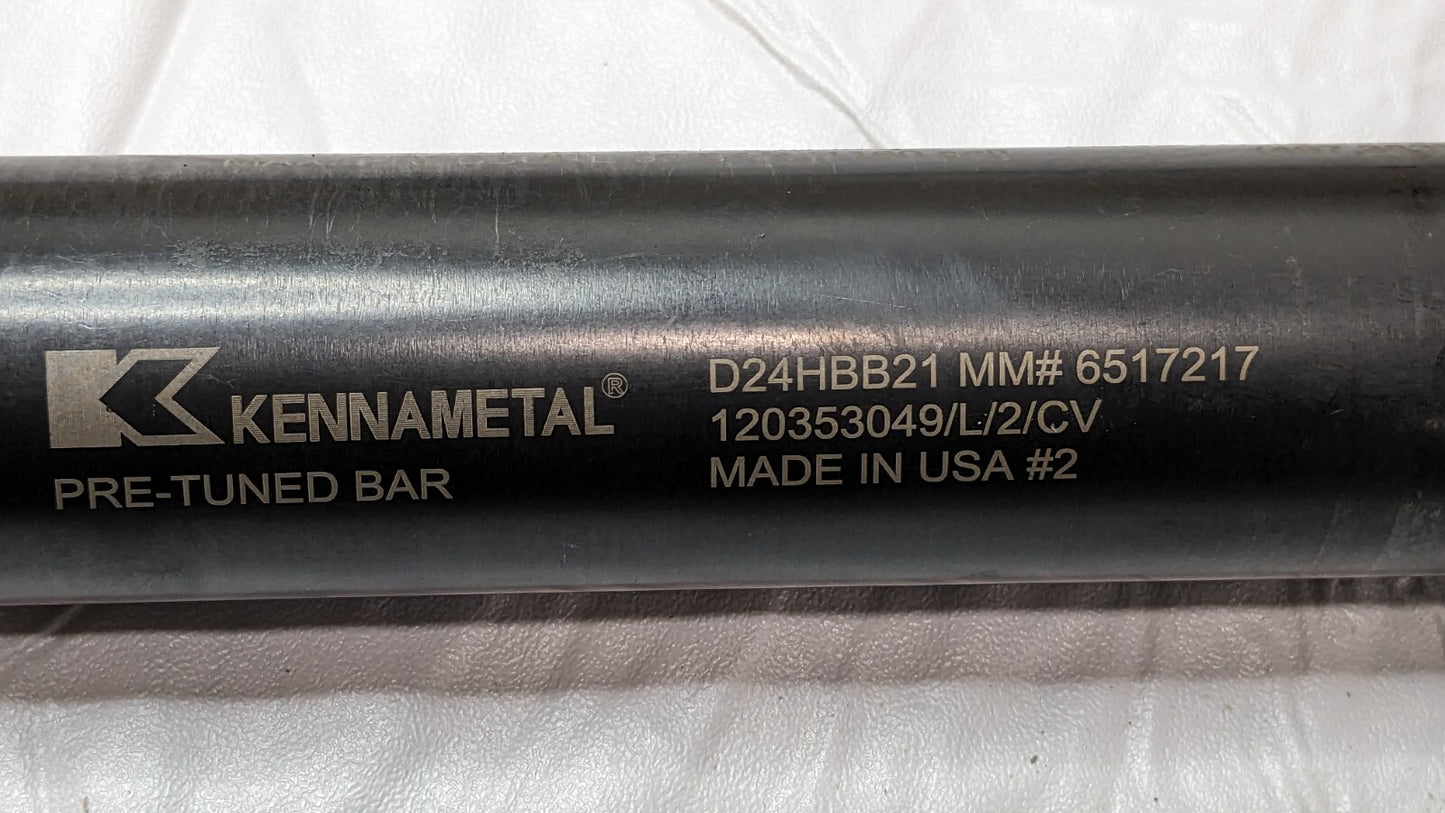 Kennametal Boring Bar Through Coolant 40.00 mm Min Bore 10XD D24HBB21 6517217