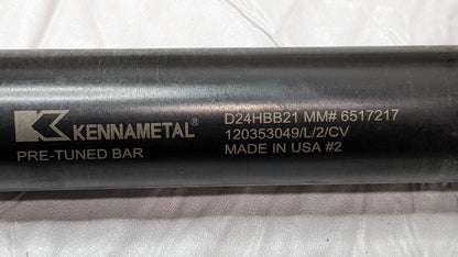 Kennametal Boring Bar Through Coolant 40.00 mm Min Bore 10XD D24HBB21 6517217