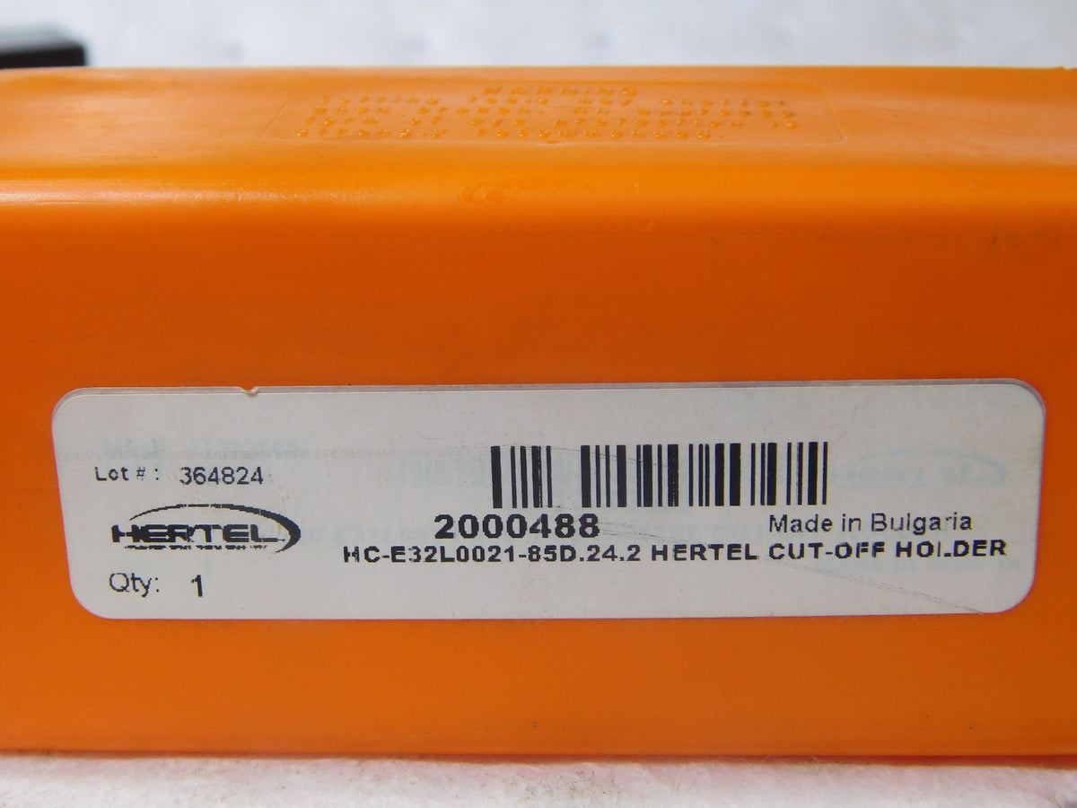 Hertel Indexible Cut-Off Toolholder 21MM Max DOC 1.26 x 32mm Shk 6 OAL 2000488
