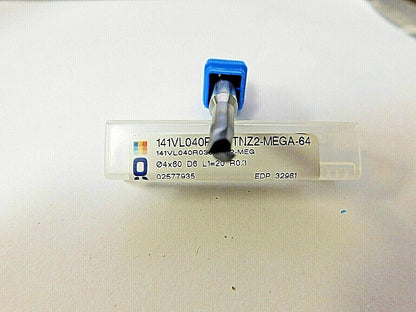 Seco 4mm 2 FL  SE Solid Carbide 0.3mm Corner Radius End Mill 32961