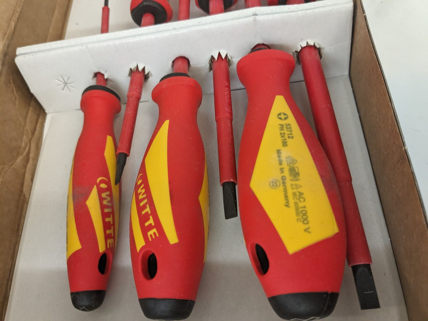 WITTE Screwdriver Set: 6 Pc, Phillips & Slotted WI653742