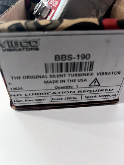 Vibco ,250 Lb. Force, Pneumatic Vibrator  7 Cubic Feet per Minute  BBS-190