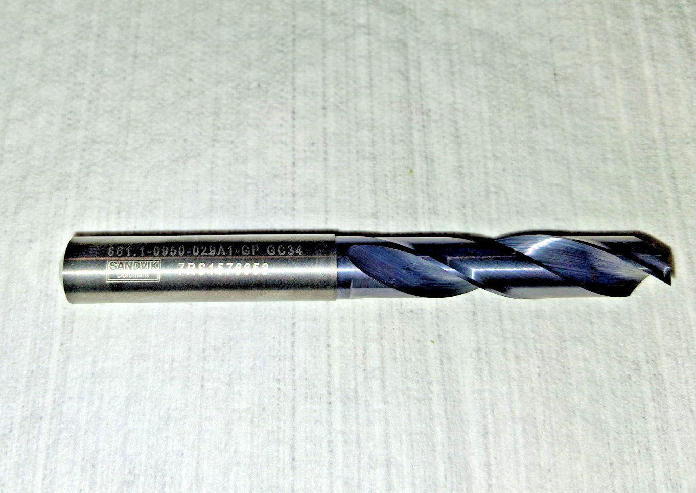Sandvik Coromant Carbide Jobber Length Drill Bit Series 861 9.50 mm Dia 49564578