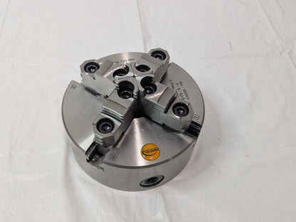Hertel 6" Semi-Steel 4 Jaw Self-Centering Lathe Chuck Plain Back 1-203-0600