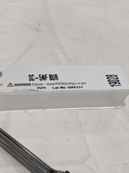 SGS PRO Abrasive Bur: SC-5NF, 1/2" Cut Dia, Ball Nose Cylinder 19028