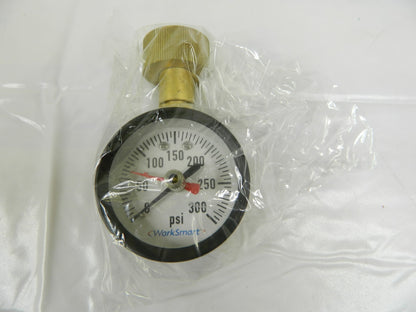 WorkSmart Pressure Gauge 2 " Dial 300 psi 3/4 " Thread Top Mount Qty 4 WS-PE-287