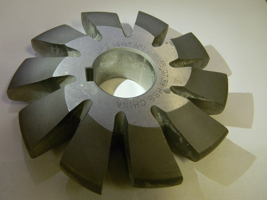 Professional 2 Pitch 14-1/2° No.1 HSS Involute Gear Cutter 5-860-005