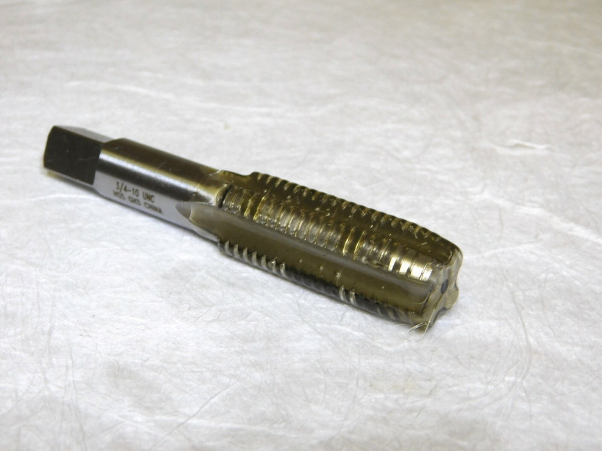 Interstate HSS St Flute Standard Hand Tap 3/4-10 UNS 4Fl RH 4.25 OAL 4847117