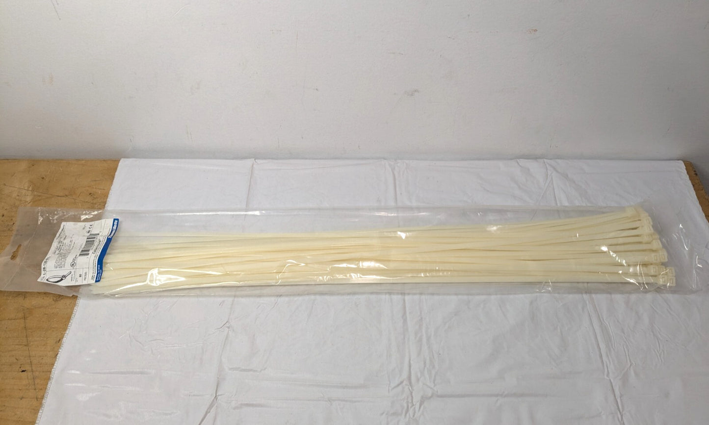 PACK OF 50 Thomas & Betts 28" Heavy Duty Cable Ties Indoor Use L-28-120-9-L