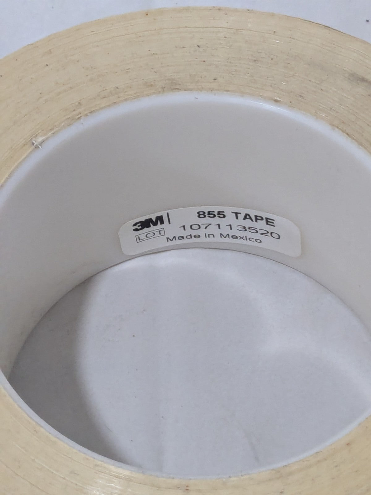3M High Temperature Nylon Film Tape 2" X 72 Yds, 855, White 7000048412
