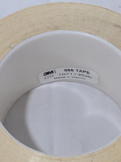 3M High Temperature Nylon Film Tape 2" X 72 Yds, 855, White 7000048412