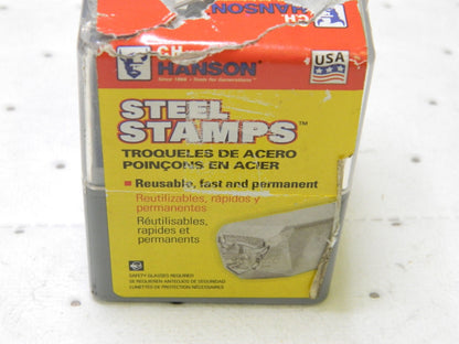 C.H. Hanson 9 Piece, 1/4 Figures Character Steel Stamp Set